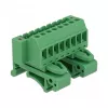 Delock Terminal Block Set for DIN Rail 8-Pin with Screw Lock