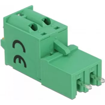 Delock Terminal Block Set for PCB, 2 Pin, 5.08 mm Pitch, Vertical 66500