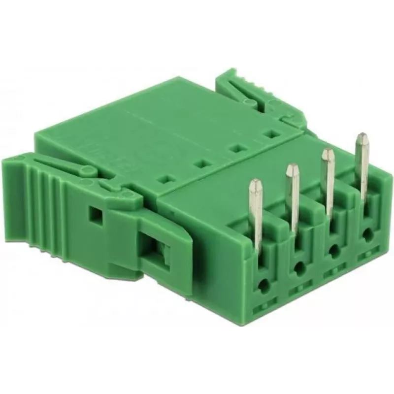 Delock Terminal Block Set for PCB 4 Pin 3.81 mm Pitch Horizontal (65954)