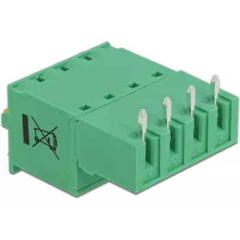 Delock Terminal Block Set for PCB 4 Pin 5.08 mm Pitch Horizontal 66506