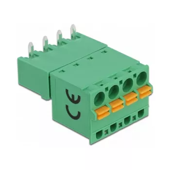 Delock Terminal Block Set for PCB 4 Pin 5.08 mm Pitch Horizontal 66506