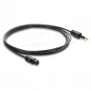 Delock TOSLINK Cable Mini TOSLINK 3.5 mm Plug to TOSLINK Plug, Ø 2.2 mm, 1.5 m, Black