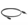 Delock TOSLINK Cable Mini TOSLINK 3.5 mm Plug to TOSLINK Plug, Ø 2.2 mm, 1 m, Black