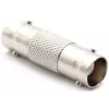 DELTA BNC Female to BNC Female Coupler Adapter, 75 Ohm, Nickel-Plated Brass, Double BNC-BNC