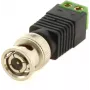 DELTA BNC-W/S BNC Male Twist-On Connector for RG59 Coaxial Cable, 75 Ohm, Nickel-Plated Brass, Tool-less Installation