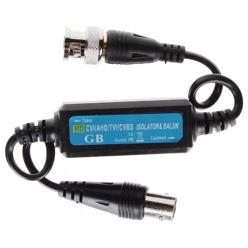 DELTA D-SEP/HD Video Ground Loop Isolator for AHD/HD-CVI/HD-TVI/CVBS, BNC, 75 Ohm, 4K
