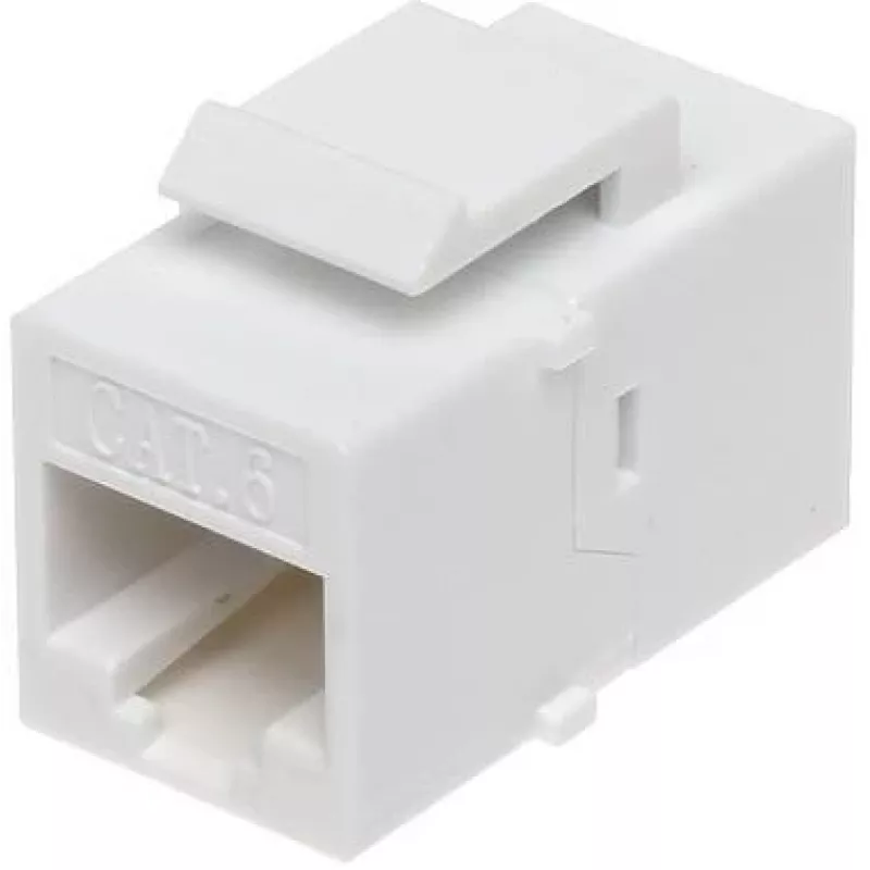 DELTA FX-RJ45-G/RJ45-G/6 Shielded Cat6 Keystone Jack, Tool-less, Gold Contacts