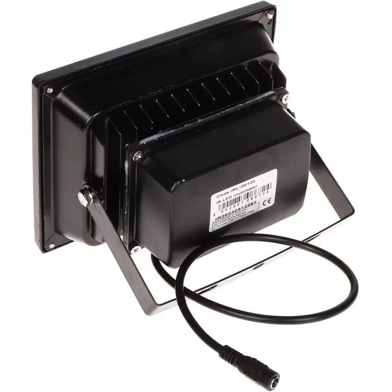 Delta IRL-30/120 Outdoor Infrared Illuminator, 850nm, 30m Range, 120° Beam, IP66, Black
