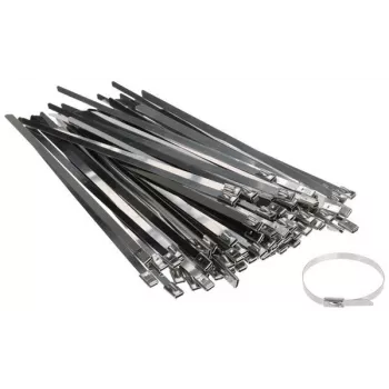 DELTA MONTAGE SSCT-150X4.6 Stainless Steel Cable Tie 150 x 4.6 mm, 100 Pack