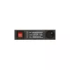DELTA PD-6/R-SPD-3L 6-Outlet Surge Protected Power Strip with 2-Pole Switch, 1.5m Cable, Type E Sockets, 2300W, Black