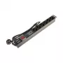 DELTA PD-6/R-SPD-3L 6-Outlet Surge Protected Power Strip with 2-Pole Switch, 1.5m Cable, Type E Sockets, 2300W, Black