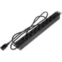 DELTA PD-8/R/IEC-N 8-Outlet 1U Rackmount PDU, IEC C13, 10A, 250V, Black