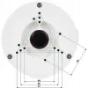 DELTA STG-PFA130-E Camera Mount Bracket, Aluminium, White
