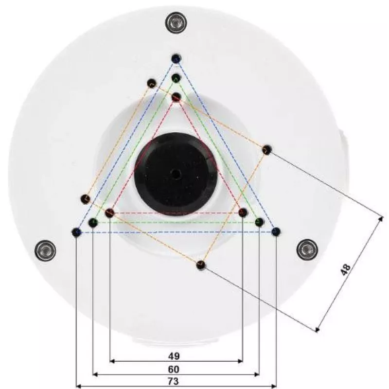 DELTA STG-PFA130-E Camera Mount Bracket, Aluminium, White