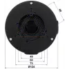 DELTA STG-PFA130-E Junction Box for Dahua Dome Cameras, Wall/Ceiling Mount, Aluminium, Black STG-PFA130-E(BLACK)