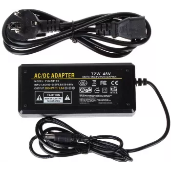 DELTA Switching Power Supply 48V 1.5A 72W with 5.5mm x 2.1mm DC Plug