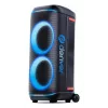 Denver BPS-470 Bluetooth Party Speaker with Karaoke, 2000W PMPO, 20W RMS, LED Lights, FM Radio, TWS, Microphone Included, Black