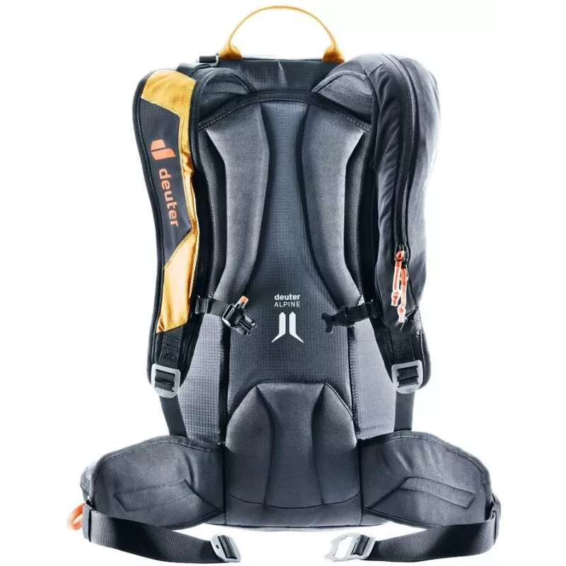 Deuter Alproof Lite 20 SL Avalanche Airbag Backpack + Wash Center I Toiletry Bag Bundle - Cinnamon/Black & Raisin/Caspia