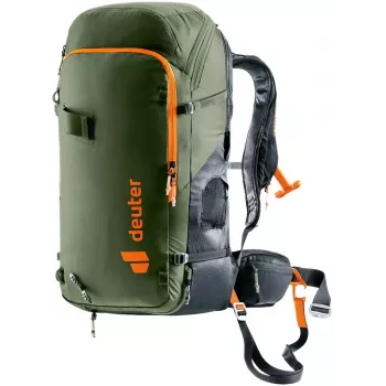 DEUTER Alproof Tour 38+5 khaki-black | Unisex Ski Touring Backpack