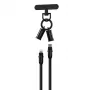 Devia 2-in-1 USB-C to Lightning Cable Lanyard 1.2m 27W Black