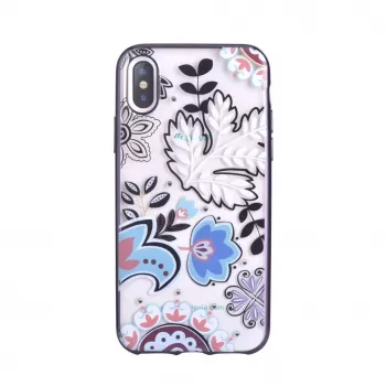 DEVIA Crystal Bloosom Case for Apple iPhone X / XS - Silver