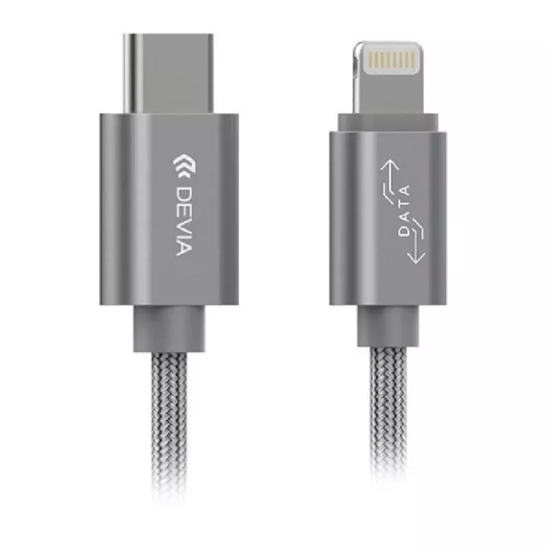 Devia Gracious USB-C to Lightning Cable 1m Gray