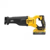 DEWALT 18V XR Brushless Reciprocating Saw with 2x5Ah PowerStack Batteries and TSTAK Kit Box
