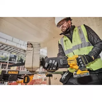 DEWALT 18V XR Brushless Reciprocating Saw with 2x5Ah PowerStack Batteries and TSTAK Kit Box