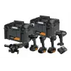 DEWALT 18V XR Cordless Combo Kit: Hammer Drill Driver, Impact Driver, Angle Grinder, Circular Saw, Work Light, 3x5.0Ah Batteries