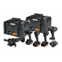DEWALT 18V XR Cordless Combo Kit: Hammer Drill Driver, Impact Driver, Angle Grinder, Circular Saw, Work Light, 3x5.0Ah Batteries