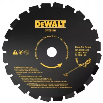 DEWALT 255mm 24T Brush Cutter Blade for 54V XR FlexVolt Brush Cutters