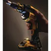 DEWALT DCF620D2-QW 18V Cordless Brushless Power Screwdriver/Impact Driver 4400 RPM 2 x 2.0Ah Li-Ion Batteries, Charger & TSTAK II Kitbox, Black/Yellow