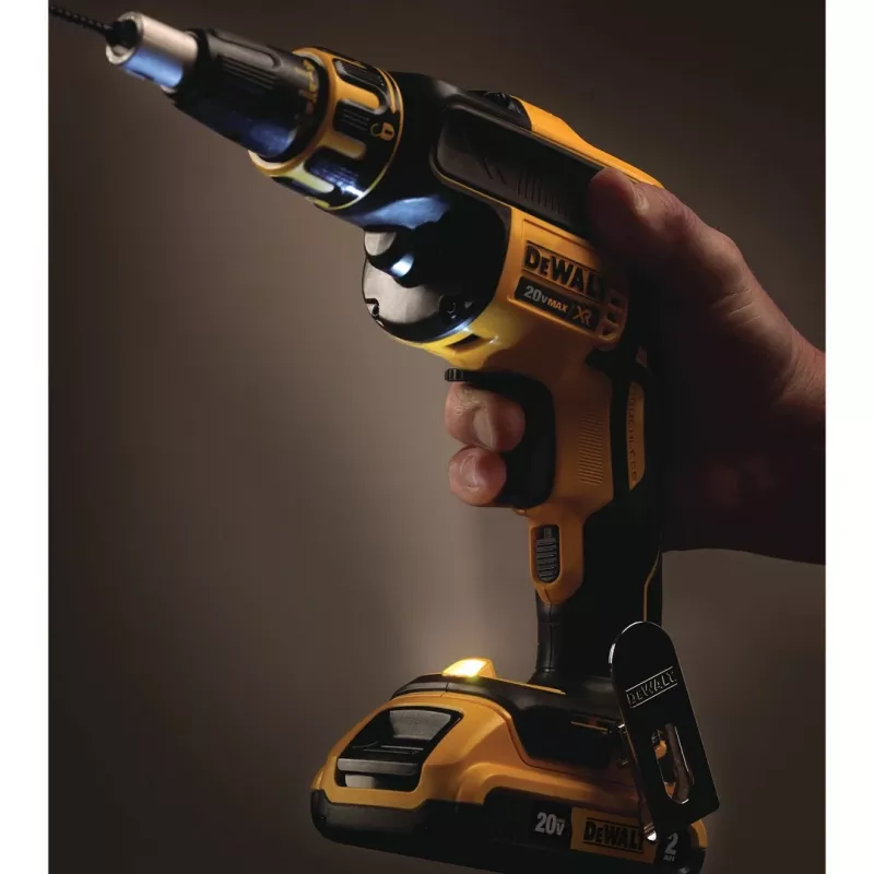 DEWALT DCF620D2-QW 18V Cordless Brushless Power Screwdriver/Impact Driver 4400 RPM 2 x 2.0Ah Li-Ion Batteries, Charger & TSTAK II Kitbox, Black/Yellow