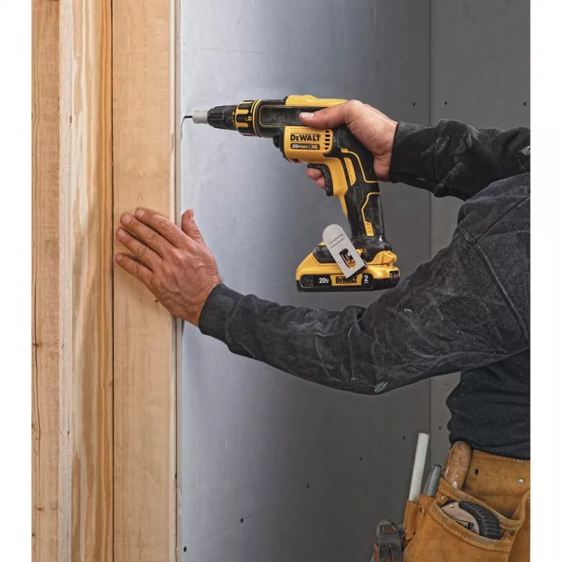 DEWALT DCF620D2-QW 18V Cordless Brushless Power Screwdriver/Impact Driver 4400 RPM 2 x 2.0Ah Li-Ion Batteries, Charger & TSTAK II Kitbox, Black/Yellow