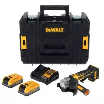 DEWALT DCG404S2T-QW 18V Cordless Angle Grinder 125mm Brushless 2x4.0Ah XR Li-Ion Batteries & Charger TSTAK Case