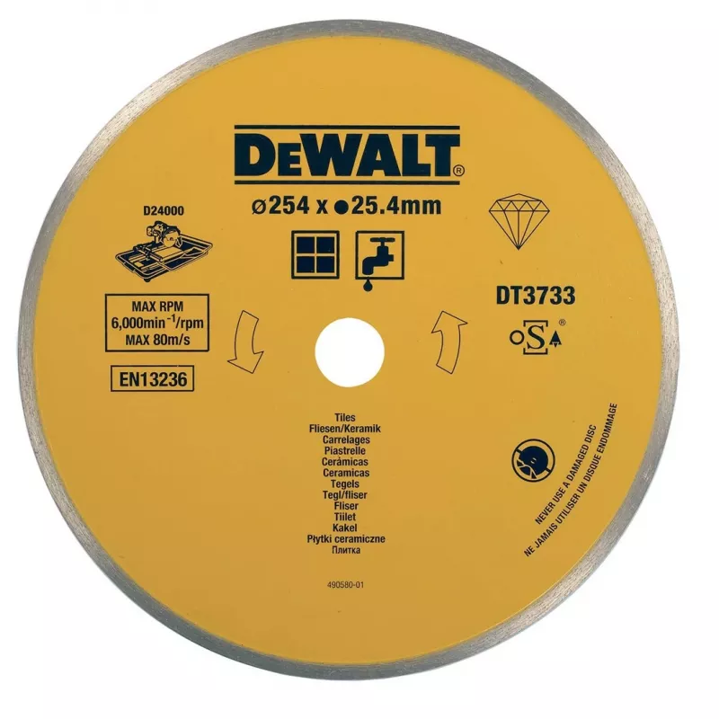 DEWALT Diamond Disc for Ceramic Tiles 250x25.4mm DT3733