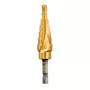 DEWALT DT5027-QZ HSS Step Drill Bit 4-12 mm, 9 Steps, TiN Coated, Hex Shank