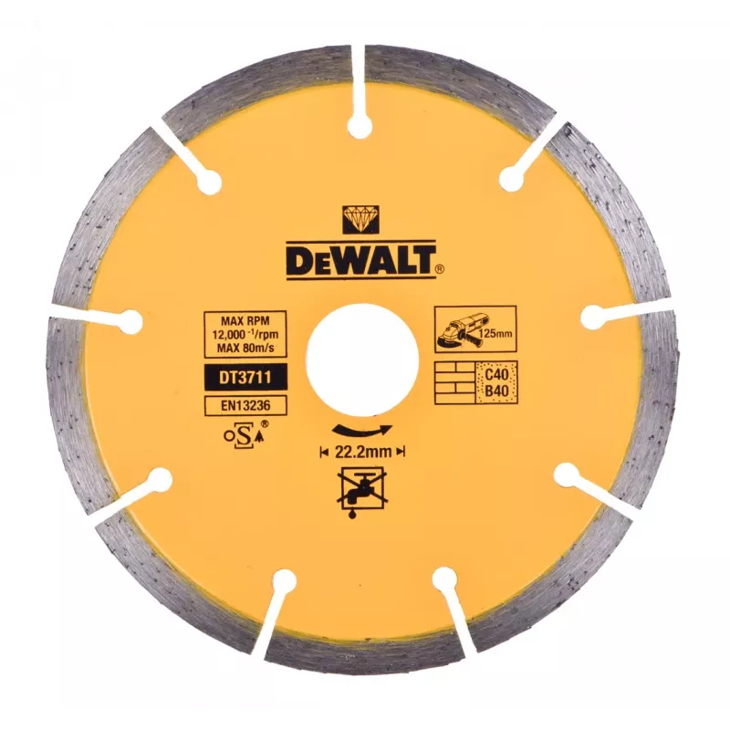 DEWALT DWE46107 125mm Angle Grinder with Dust Shroud 1400W