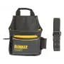 DEWALT DWST40101-1 Heavy-Duty Tarpaulin Tool Storage Case, Black/Yellow, Water-Resistant, Wide Mouth, Reinforced Base