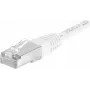 DEXLAN Cat. 6A S/FTP Patch Cable, 25 m, White, 10 Gbit/s, PoE++, LSZH, Slim Boot 858370