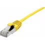 Dexlan Cat. 6A S/FTP (PiMF) Ultra-Thin Halogen-Free Patch Cable with Latch Protection, Yellow, 10 m 858713