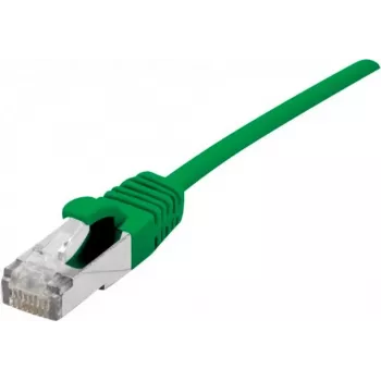 Dexlan Cat. 6A S/FTP (PiMF) Ultrathin Halogen-Free Patch Cable with Latch Protection, Green, 10.0 m 858720