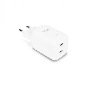 Dicota 2-Port GaN Wall Charger 45W USB-C PD + USB-A QC UK White