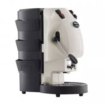 Didiesse Frog Revolution Avorio Espresso Machine, E.S.E. Pods, 2L, 650W, 15 bar, Black/Ivory