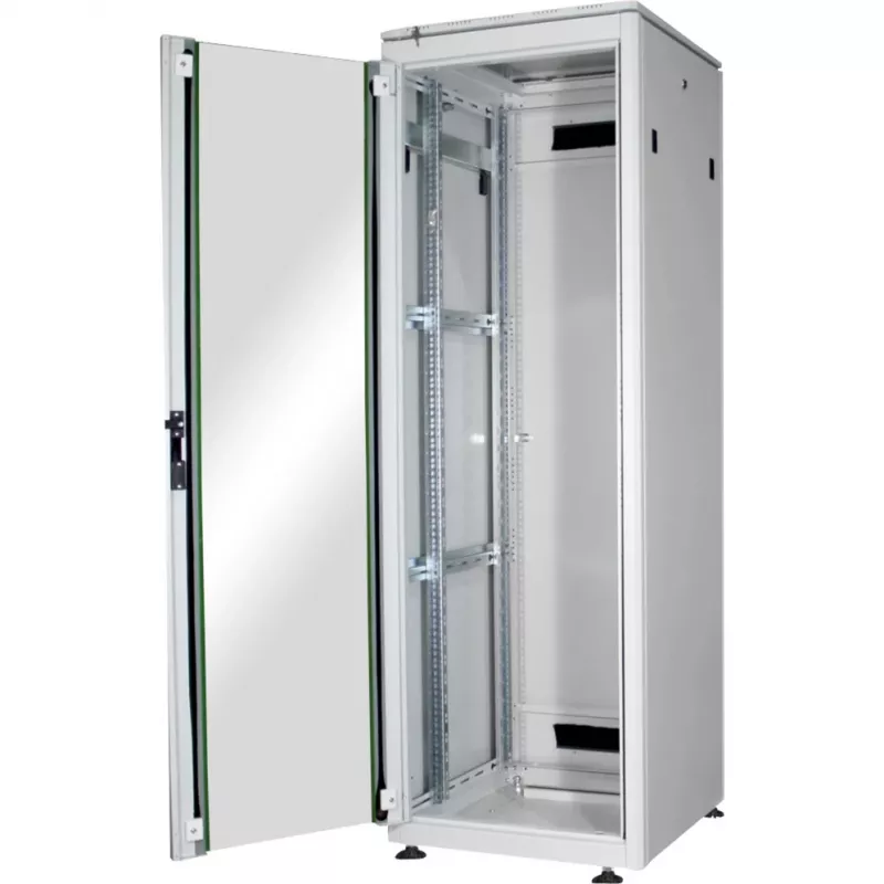 DIGITUS 36HE Unique Network Cabinet 600x600mm Glass Door Grey