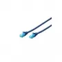 DIGITUS CAT 5e U/UTP Patch Cable, RJ45, 0.5 m, Yellow, PVC, Gold-Plated Contacts, Gigabit Ethernet DK-1512-005/Y