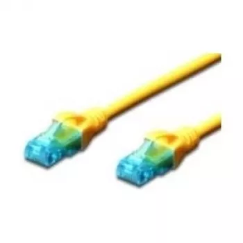 DIGITUS Cat 5e UTP Network Patch Cable RJ-45 Male to Male, 25 cm, Yellow DK-1512-0025/Y