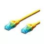 DIGITUS Cat 5e UTP Network Patch Cable RJ-45 Male to Male, 25 cm, Yellow DK-1512-0025/Y