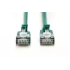 DIGITUS CAT 6A F/FTP Slim Patch Cable, 1m, Green, 10-Pack
