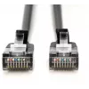 DIGITUS CAT 6A F-FTP Slim Patch Cable, 2 m, Black, 10-Pack
